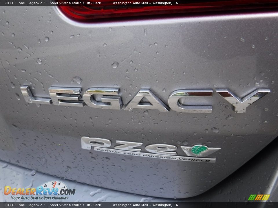 2011 Subaru Legacy 2.5i Steel Silver Metallic / Off-Black Photo #10