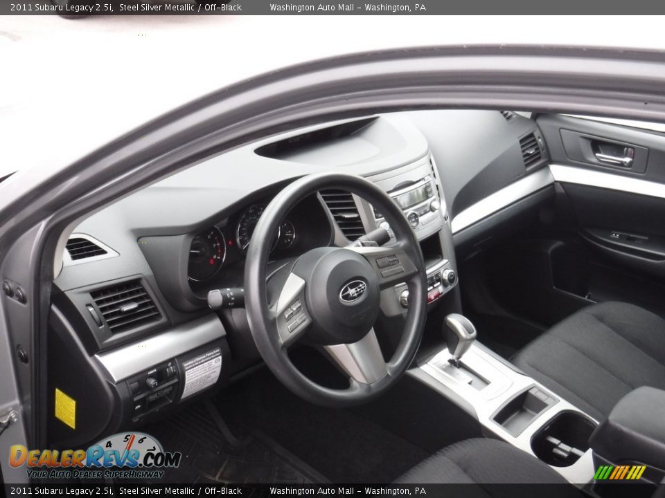 2011 Subaru Legacy 2.5i Steel Silver Metallic / Off-Black Photo #12