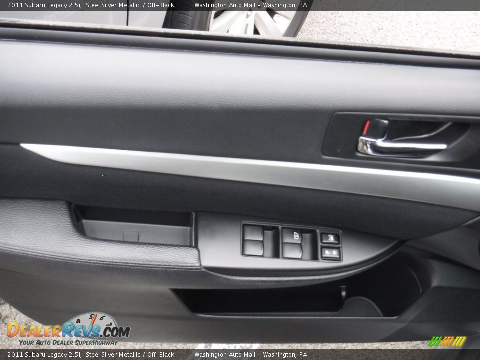 2011 Subaru Legacy 2.5i Steel Silver Metallic / Off-Black Photo #13