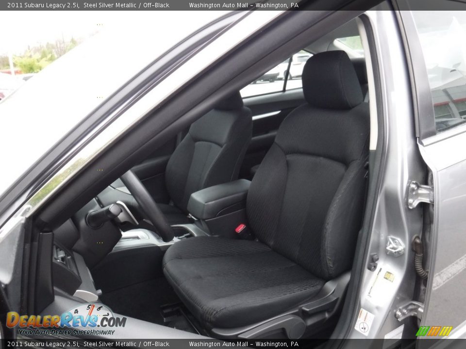 2011 Subaru Legacy 2.5i Steel Silver Metallic / Off-Black Photo #14