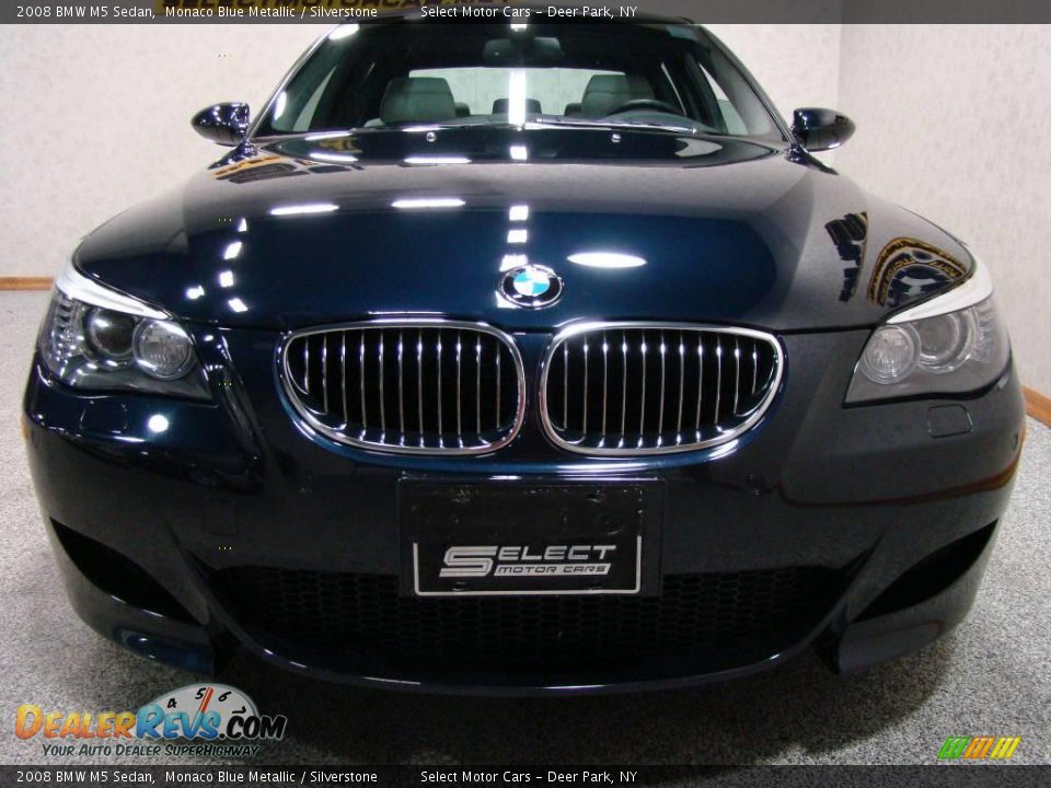 2008 BMW M5 Sedan Monaco Blue Metallic / Silverstone Photo #2