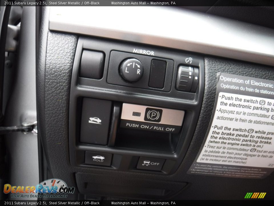 2011 Subaru Legacy 2.5i Steel Silver Metallic / Off-Black Photo #15
