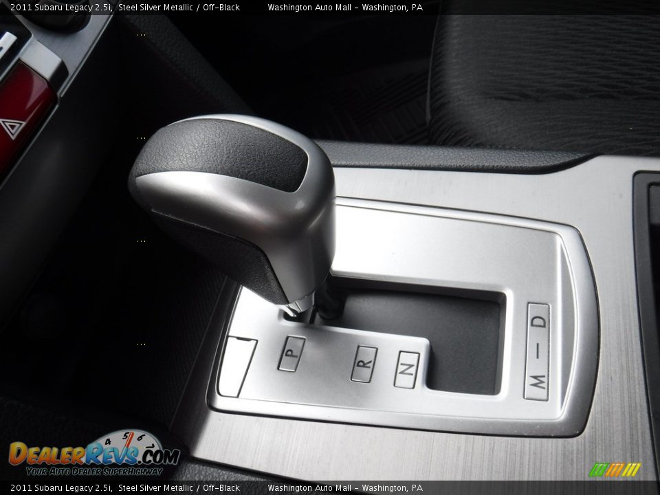 2011 Subaru Legacy 2.5i Steel Silver Metallic / Off-Black Photo #16