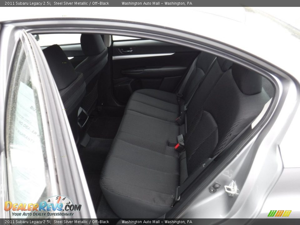 2011 Subaru Legacy 2.5i Steel Silver Metallic / Off-Black Photo #21