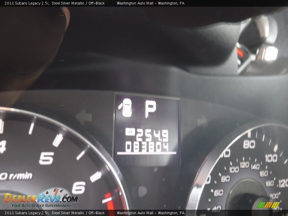 2011 Subaru Legacy 2.5i Steel Silver Metallic / Off-Black Photo #25