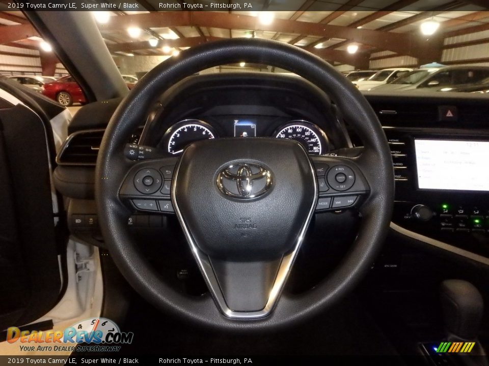 2019 Toyota Camry LE Super White / Black Photo #13