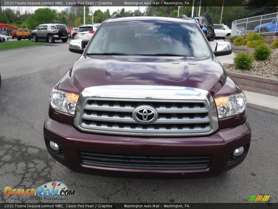 2010 Toyota Sequoia Limited 4WD Cassis Red Pearl / Graphite Photo #6