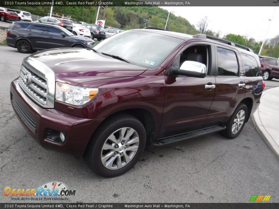 2010 Toyota Sequoia Limited 4WD Cassis Red Pearl / Graphite Photo #7
