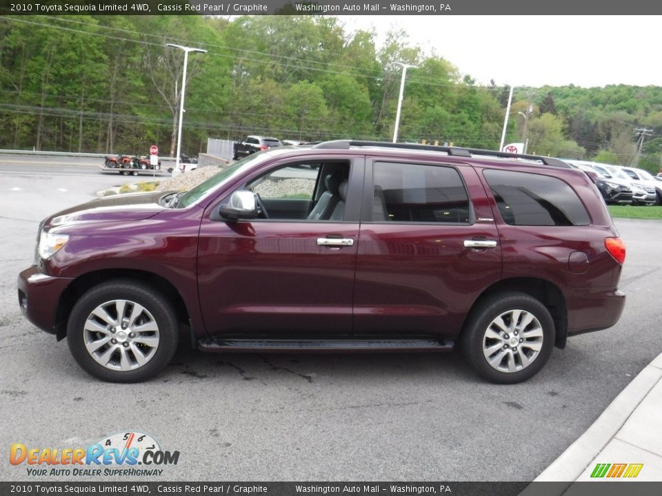 2010 Toyota Sequoia Limited 4WD Cassis Red Pearl / Graphite Photo #8