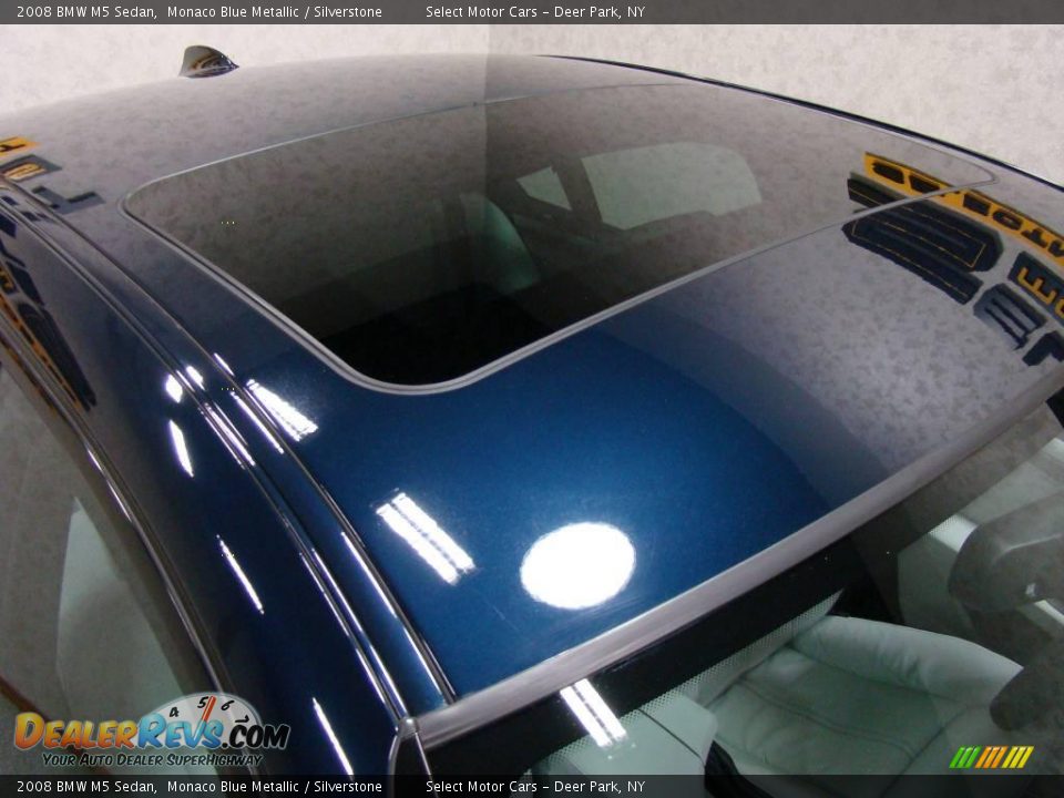 2008 BMW M5 Sedan Monaco Blue Metallic / Silverstone Photo #5