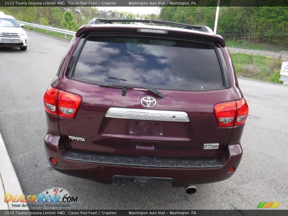 2010 Toyota Sequoia Limited 4WD Cassis Red Pearl / Graphite Photo #9