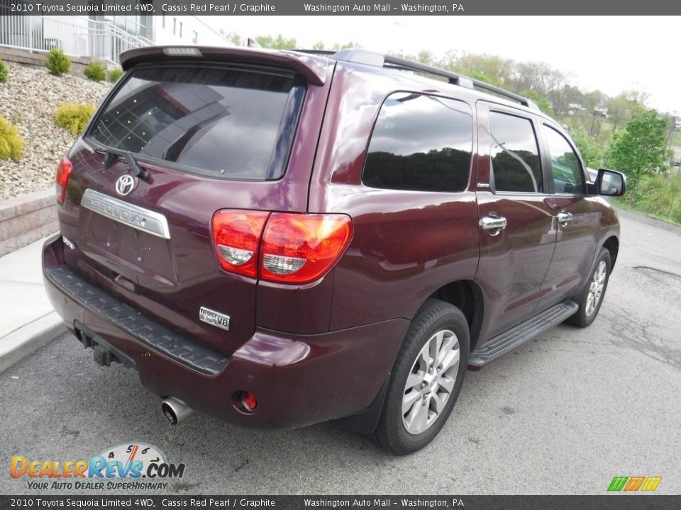 2010 Toyota Sequoia Limited 4WD Cassis Red Pearl / Graphite Photo #10