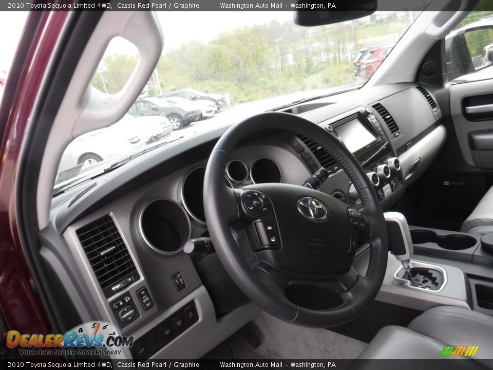 2010 Toyota Sequoia Limited 4WD Cassis Red Pearl / Graphite Photo #12