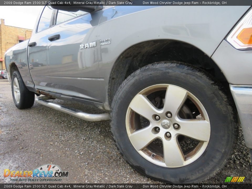 2009 Dodge Ram 1500 SLT Quad Cab 4x4 Mineral Gray Metallic / Dark Slate Gray Photo #2