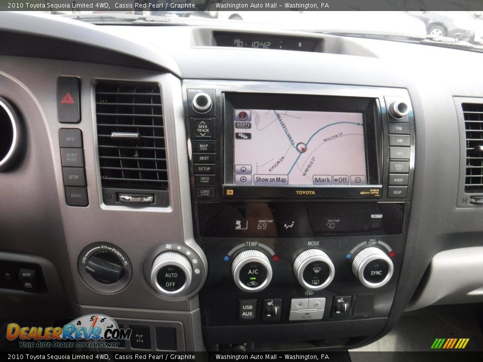 2010 Toyota Sequoia Limited 4WD Cassis Red Pearl / Graphite Photo #19