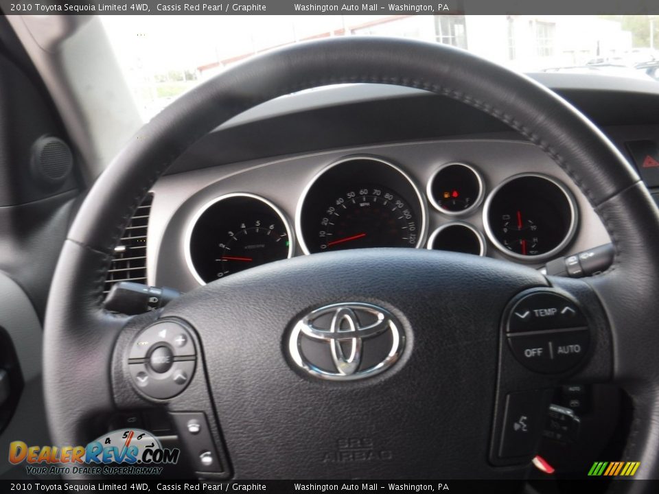 2010 Toyota Sequoia Limited 4WD Cassis Red Pearl / Graphite Photo #22
