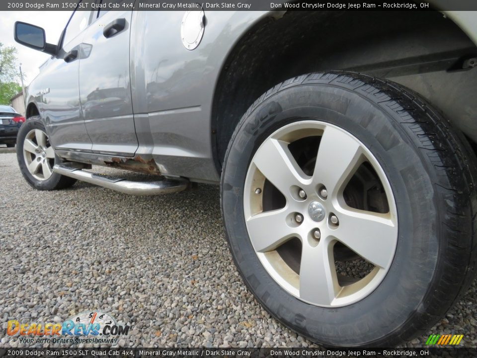 2009 Dodge Ram 1500 SLT Quad Cab 4x4 Mineral Gray Metallic / Dark Slate Gray Photo #9