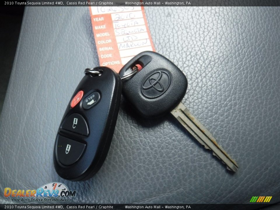 2010 Toyota Sequoia Limited 4WD Cassis Red Pearl / Graphite Photo #28