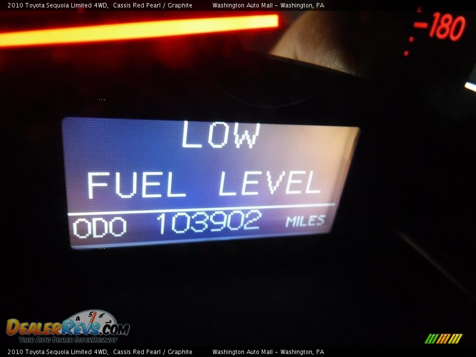 2010 Toyota Sequoia Limited 4WD Cassis Red Pearl / Graphite Photo #30