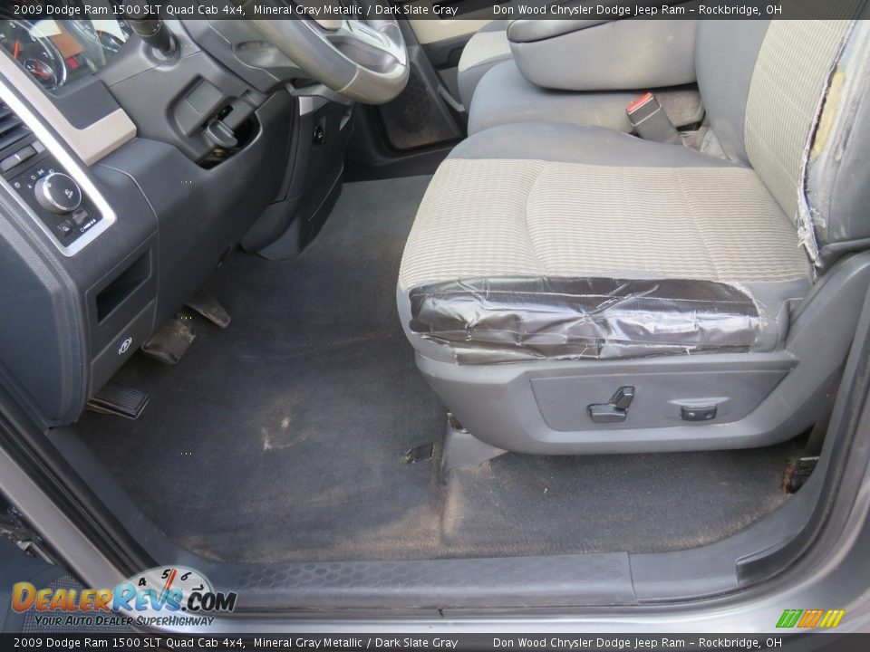 2009 Dodge Ram 1500 SLT Quad Cab 4x4 Mineral Gray Metallic / Dark Slate Gray Photo #17