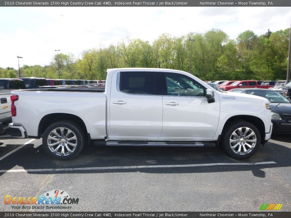 2019 Chevrolet Silverado 1500 High Country Crew Cab 4WD Iridescent Pearl Tricoat / Jet Black/Umber Photo #3