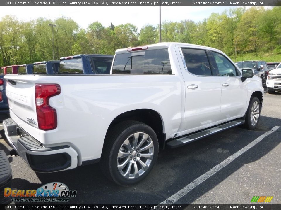 2019 Chevrolet Silverado 1500 High Country Crew Cab 4WD Iridescent Pearl Tricoat / Jet Black/Umber Photo #4