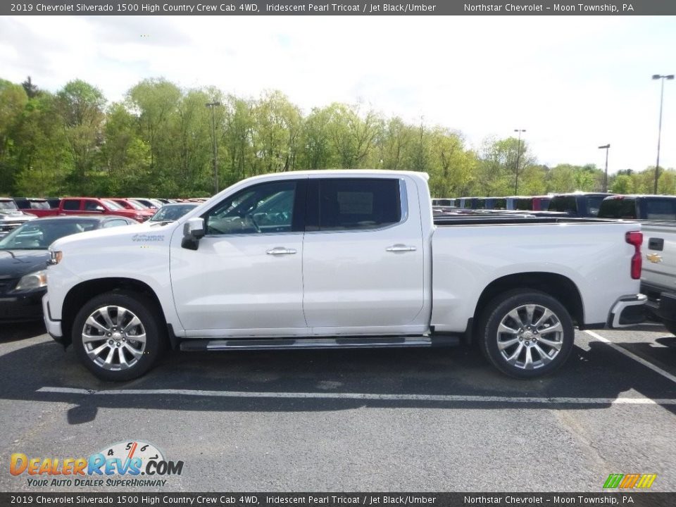 2019 Chevrolet Silverado 1500 High Country Crew Cab 4WD Iridescent Pearl Tricoat / Jet Black/Umber Photo #5