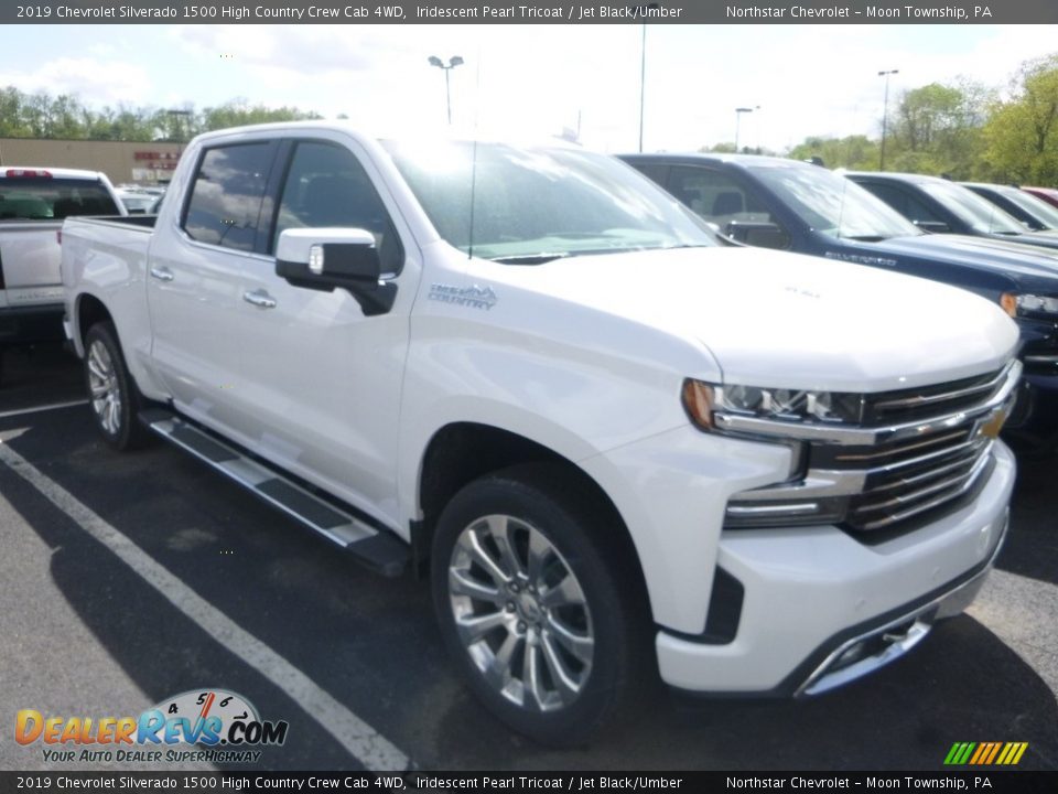 2019 Chevrolet Silverado 1500 High Country Crew Cab 4WD Iridescent Pearl Tricoat / Jet Black/Umber Photo #6