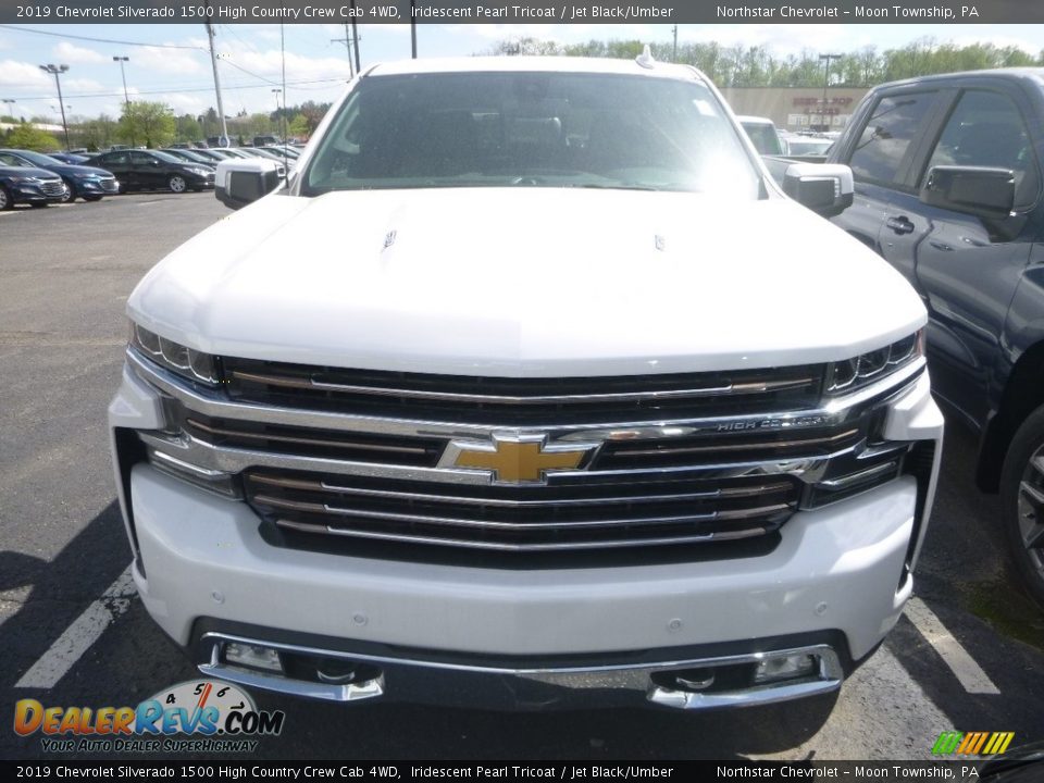 2019 Chevrolet Silverado 1500 High Country Crew Cab 4WD Iridescent Pearl Tricoat / Jet Black/Umber Photo #7