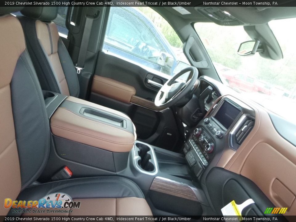 2019 Chevrolet Silverado 1500 High Country Crew Cab 4WD Iridescent Pearl Tricoat / Jet Black/Umber Photo #10