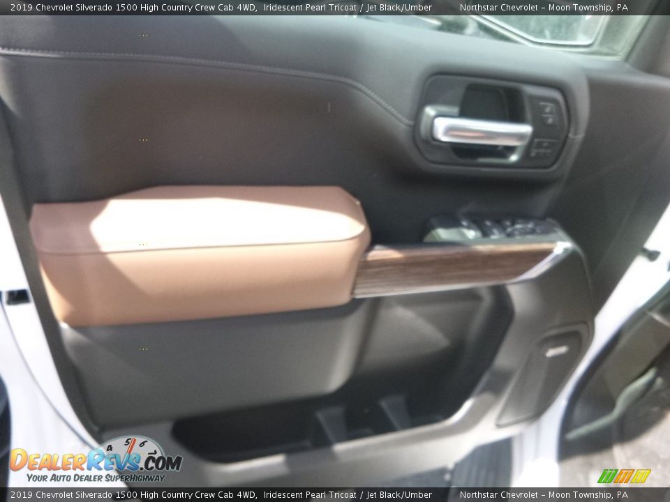 2019 Chevrolet Silverado 1500 High Country Crew Cab 4WD Iridescent Pearl Tricoat / Jet Black/Umber Photo #13