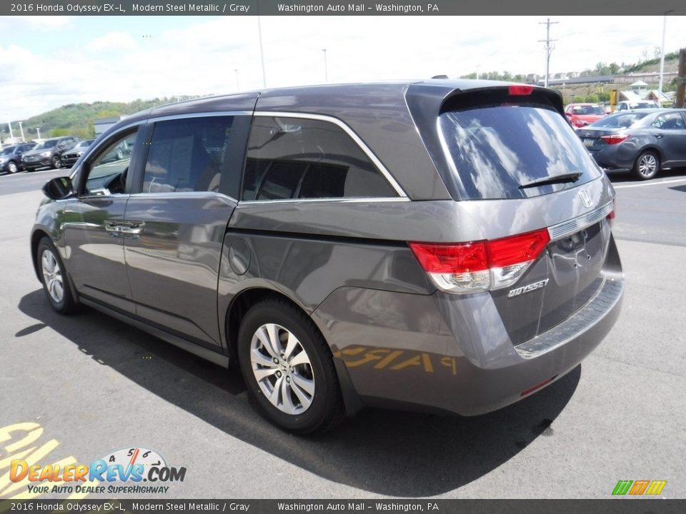 2016 Honda Odyssey EX-L Modern Steel Metallic / Gray Photo #7