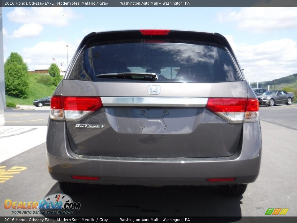 2016 Honda Odyssey EX-L Modern Steel Metallic / Gray Photo #8
