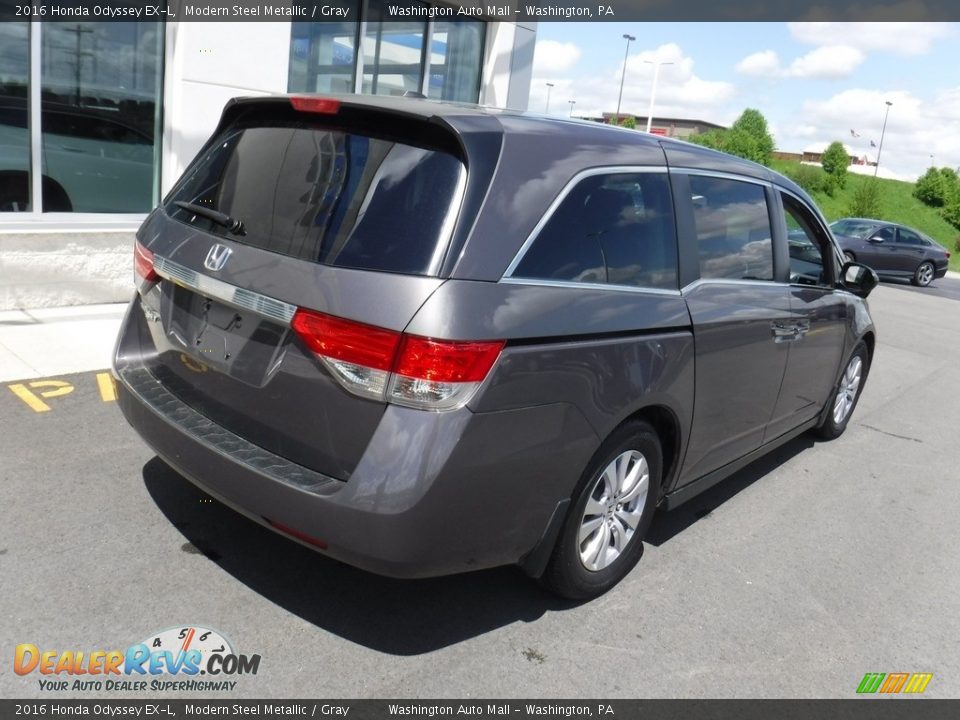 2016 Honda Odyssey EX-L Modern Steel Metallic / Gray Photo #9