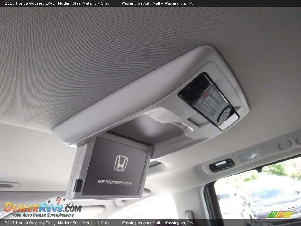 2016 Honda Odyssey EX-L Modern Steel Metallic / Gray Photo #10