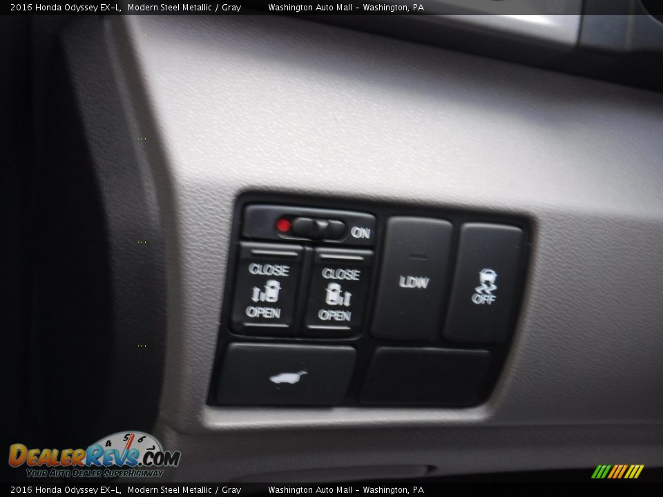 2016 Honda Odyssey EX-L Modern Steel Metallic / Gray Photo #14
