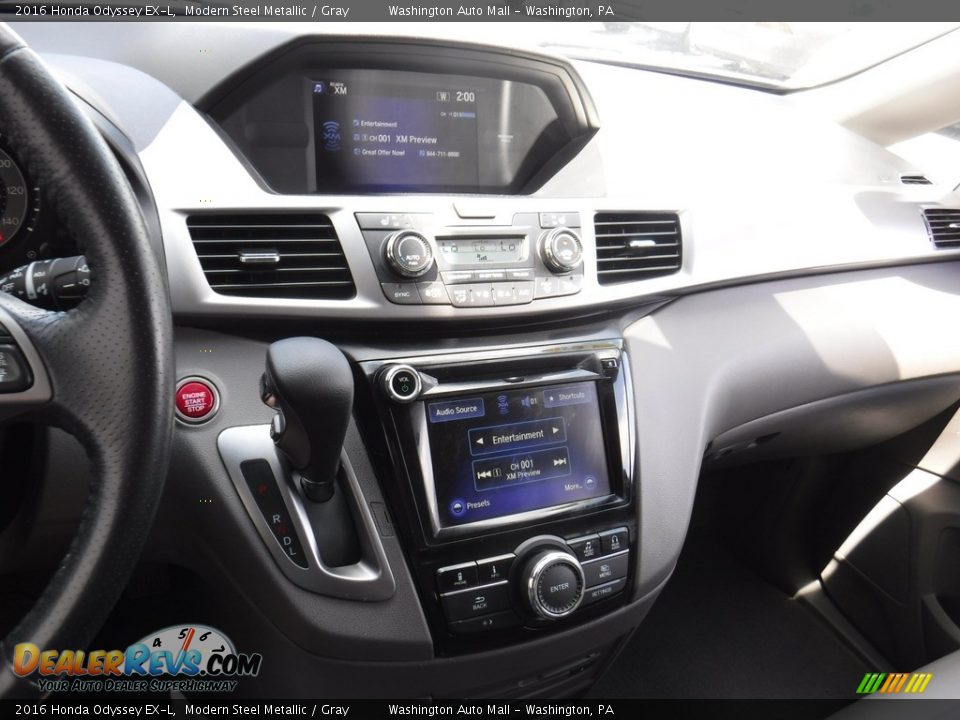 2016 Honda Odyssey EX-L Modern Steel Metallic / Gray Photo #17