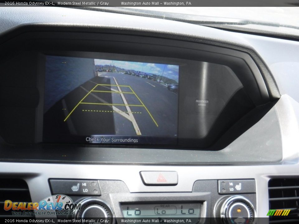 2016 Honda Odyssey EX-L Modern Steel Metallic / Gray Photo #18