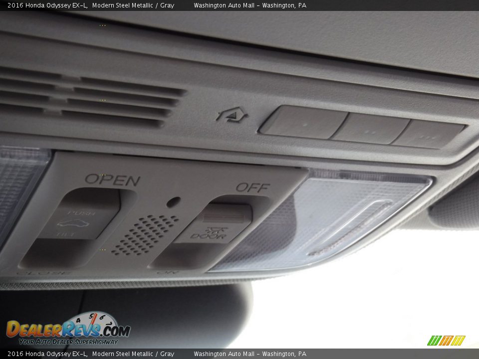 2016 Honda Odyssey EX-L Modern Steel Metallic / Gray Photo #19