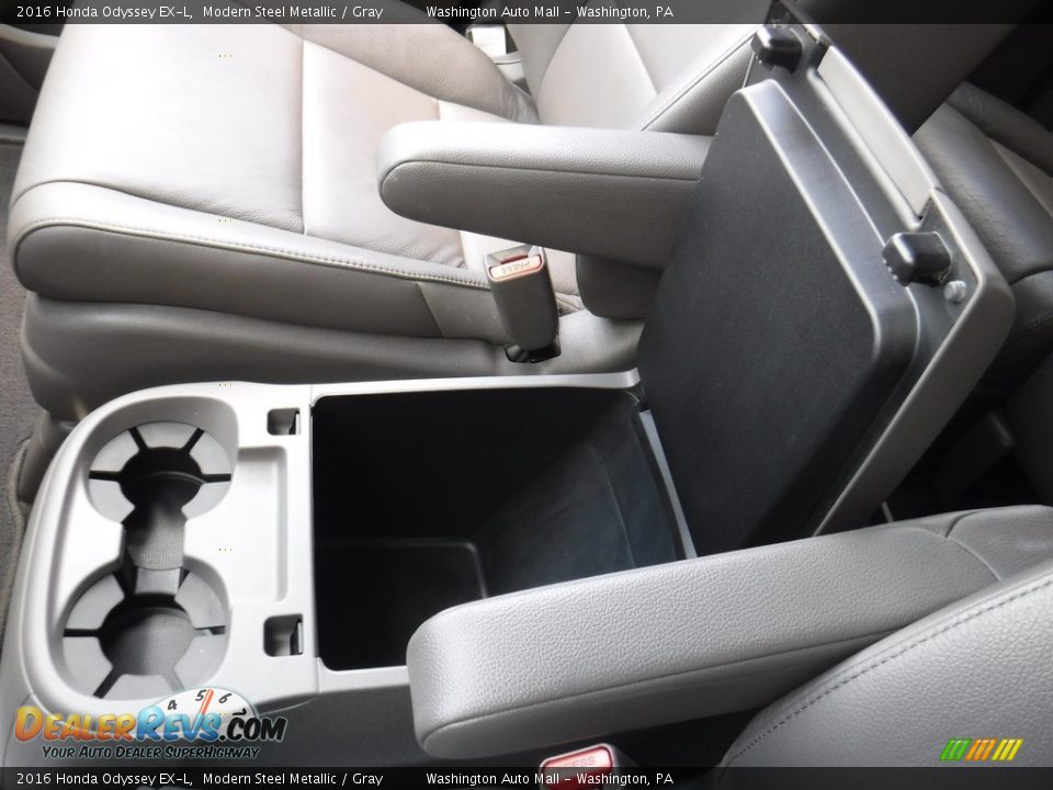 2016 Honda Odyssey EX-L Modern Steel Metallic / Gray Photo #22