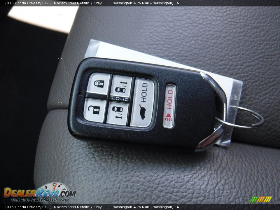 2016 Honda Odyssey EX-L Modern Steel Metallic / Gray Photo #27