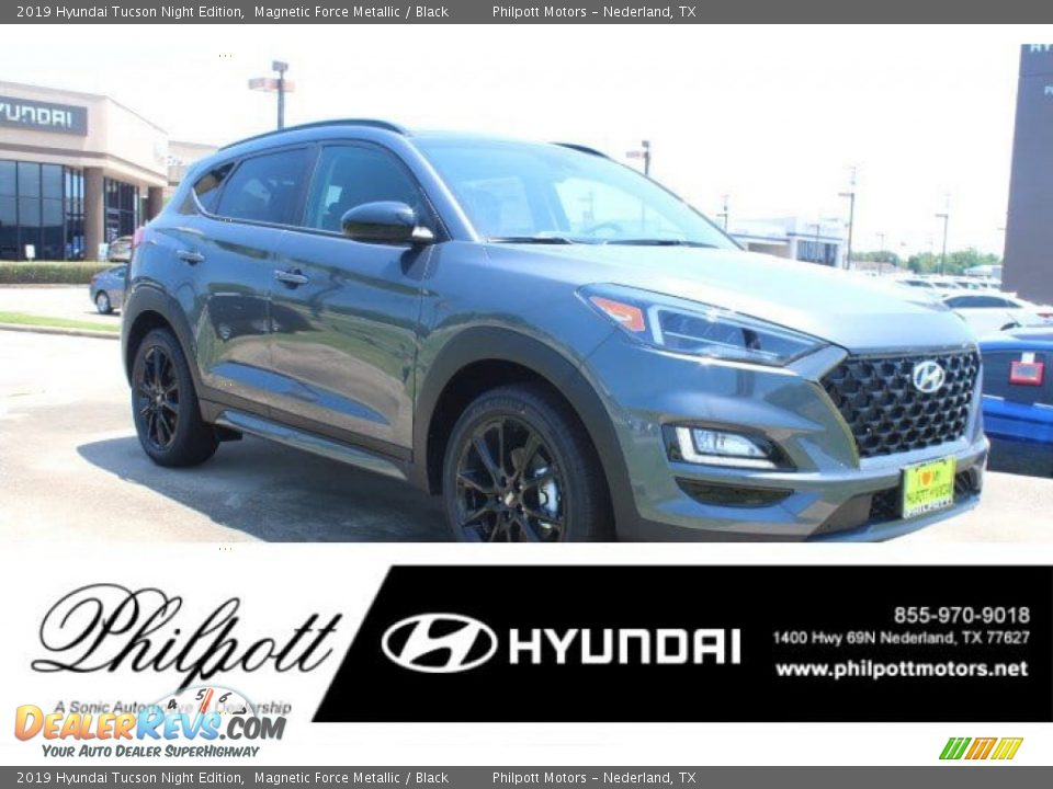 2019 Hyundai Tucson Night Edition Magnetic Force Metallic / Black Photo #1
