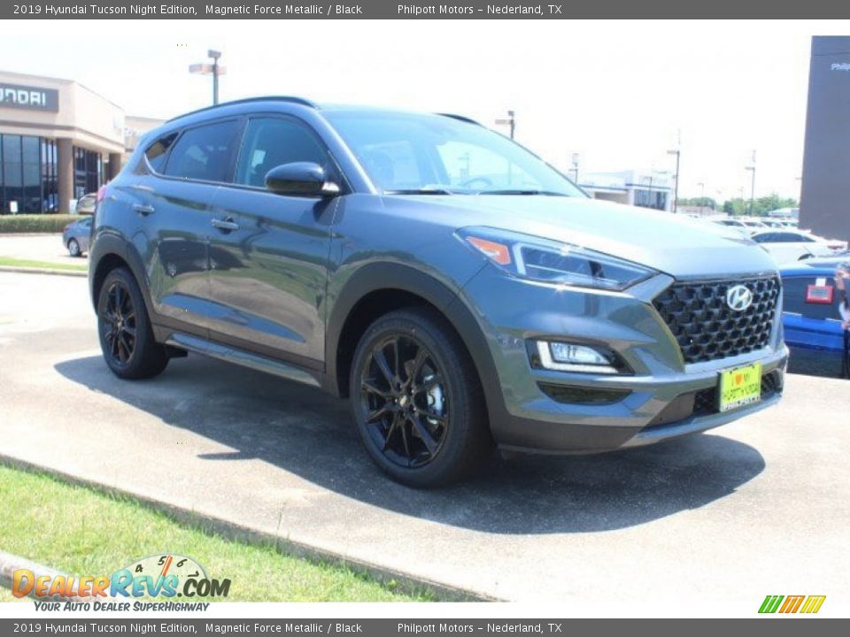 2019 Hyundai Tucson Night Edition Magnetic Force Metallic / Black Photo #2