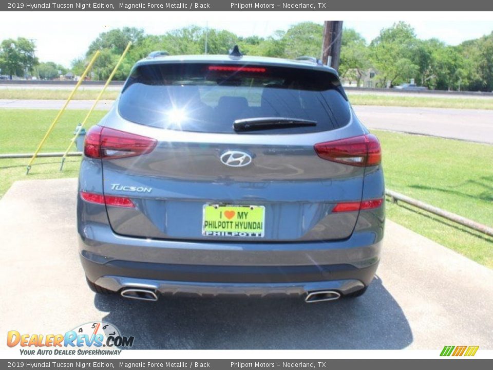 2019 Hyundai Tucson Night Edition Magnetic Force Metallic / Black Photo #6