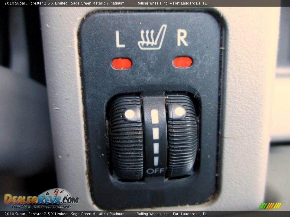 2010 Subaru Forester 2.5 X Limited Sage Green Metallic / Platinum Photo #4