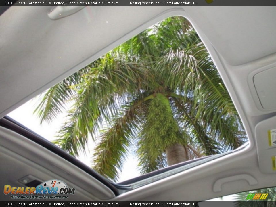 2010 Subaru Forester 2.5 X Limited Sage Green Metallic / Platinum Photo #6