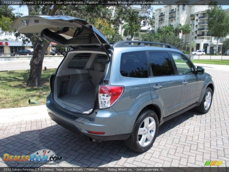 2010 Subaru Forester 2.5 X Limited Sage Green Metallic / Platinum Photo #11