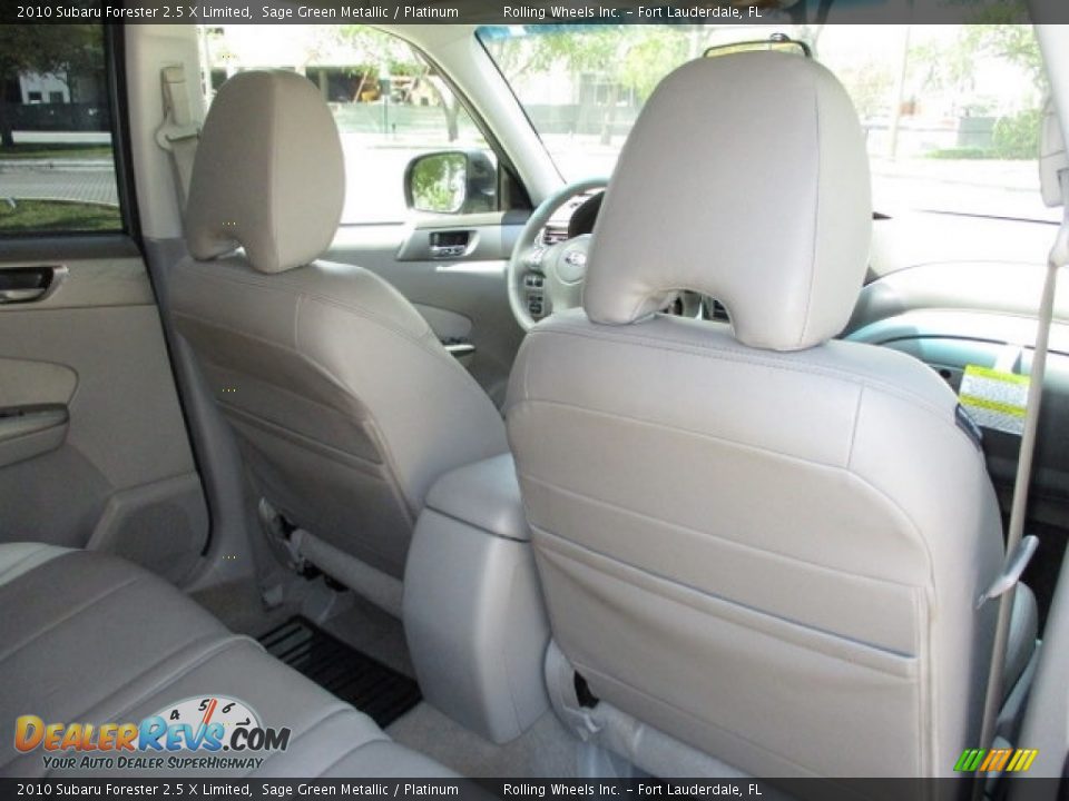 2010 Subaru Forester 2.5 X Limited Sage Green Metallic / Platinum Photo #12
