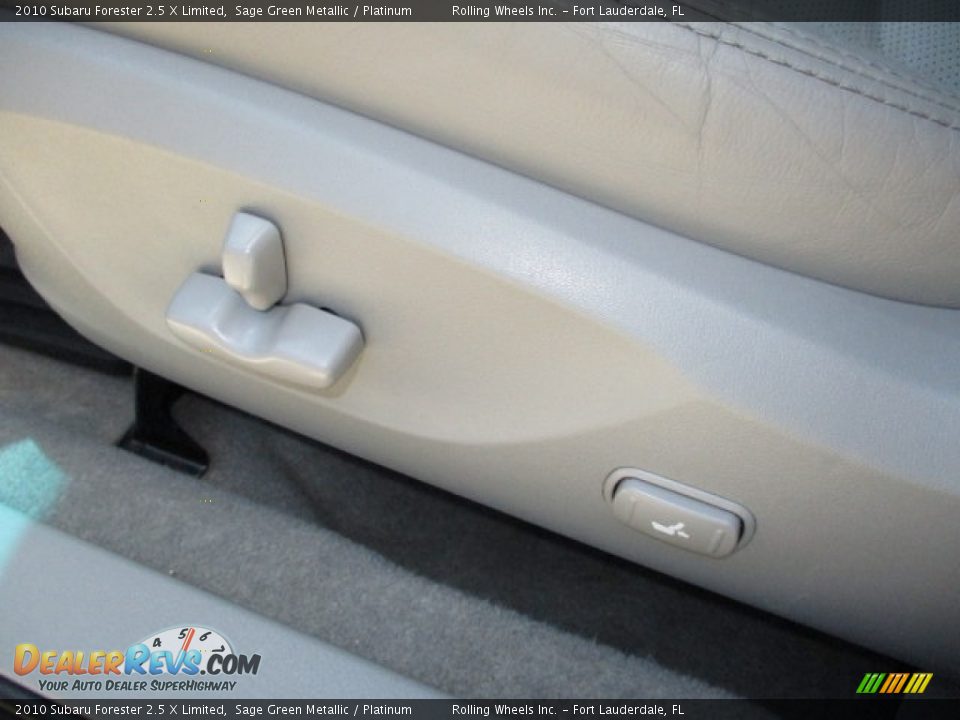 2010 Subaru Forester 2.5 X Limited Sage Green Metallic / Platinum Photo #14
