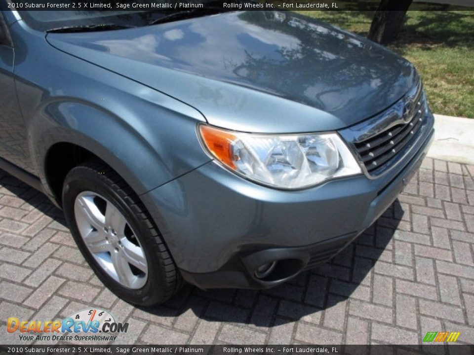 2010 Subaru Forester 2.5 X Limited Sage Green Metallic / Platinum Photo #21